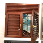 China Sunscreen Roller Blinds Wood blinds plantation shutters casement window