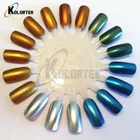 Mirror effect chrome aluminum silver metallic pigment powder nail polish