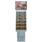 Best Selling Products 2019 cardboard four shelf display floor tray brochures For BBQ SEASONINGS