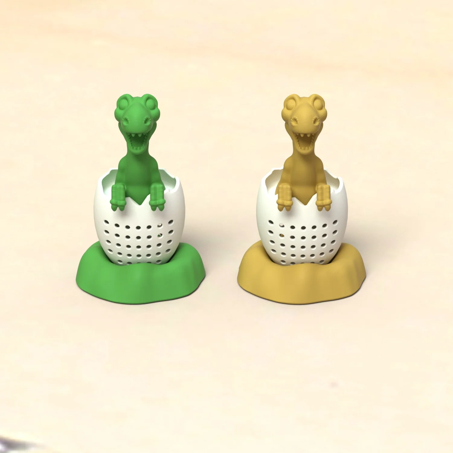 Food grade Patented Silicone dinosaur Shape Loose Leaf silicone tea infuser Ball Tea egg
Food grade Patented Silicone dinosaur Shape Loose Leaf silicone tea infuser Ball Tea egg