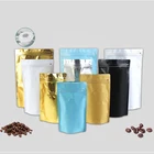 China Manufacture Stand Up Zipper Pouch Coffee Packaging Sachet With Valve/