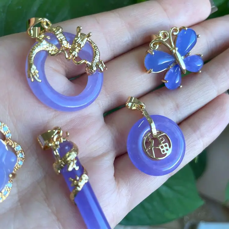Lavender new color jade butterfly buddha dragon peace buckle pendant charm necklace for women men
Lavender new color jade butterfly buddha dragon peace buckle pendant charm necklace for women men