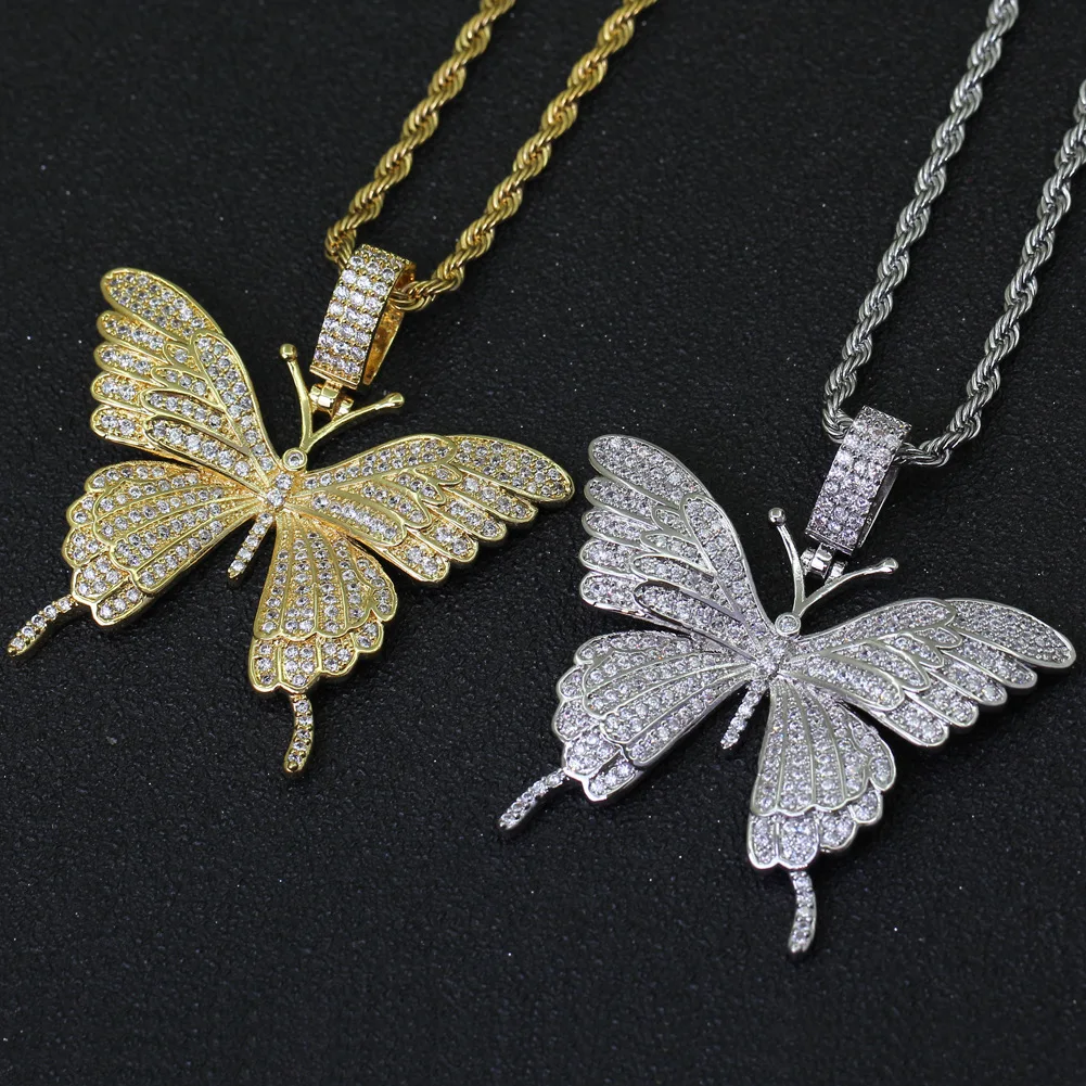 Small Butterfly Pendant Necklace Men Copper Zircon Daily Necklace Gold Dubai Sweater Neck Chain Diamond Men's Hip Hop Jewelry, Picture
Small Butterfly Pendant Necklace Men Copper Zircon Daily Necklace Gold Dubai Sweater Neck Chain Diamond Men's Hip Hop Jewelry, Picture