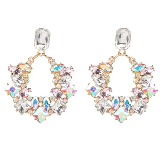 Luxury Rainbow Crystal Earrings Women Rhinestone Dangle Earring, White,colorful
Luxury Rainbow Crystal Earrings Women Rhinestone Dangle Earring, White,colorful
