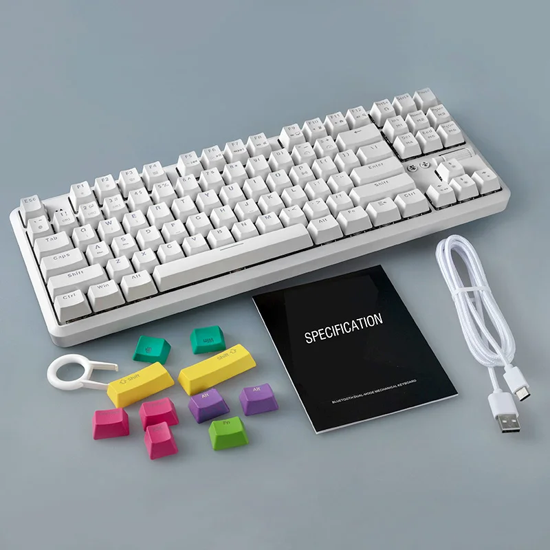 Wireless Type C Dual Mode Mechanical Switch Gaming Wired Keyboard 87 Keys RGB Mechanical Keyboard
Wireless Type C Dual Mode Mechanical Switch Gaming Wired Keyboard 87 Keys RGB Mechanical Keyboard