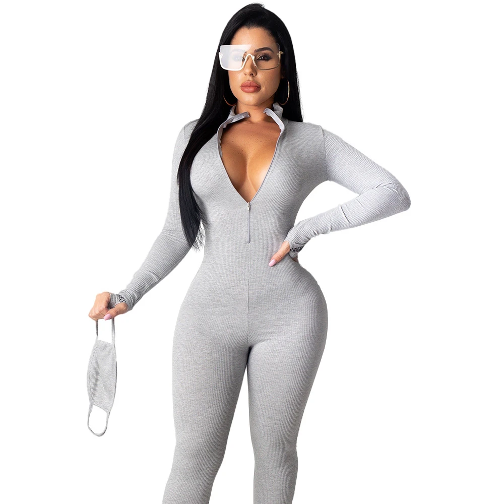 2021 Women New Fashion Solid Summer Ankle Sexy Solid Letter Long Sleeve Zipper Jumpsuits for Female Wholesale OEM ODM
2021 Women New Fashion Solid Summer Ankle Sexy Solid Letter Long Sleeve Zipper Jumpsuits for Female Wholesale OEM ODM