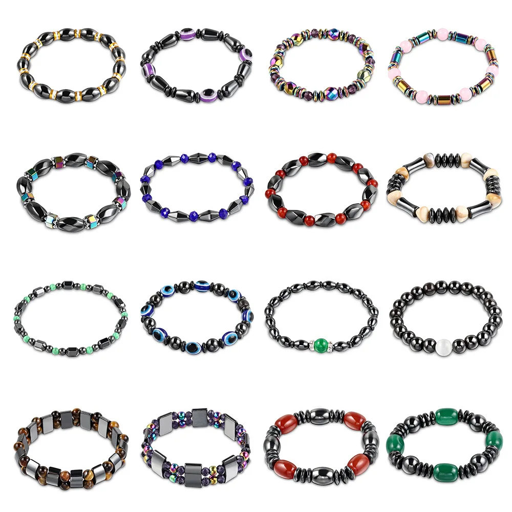 2022 Brand Designs Black Stone Series Magnet Bracelet For Men And Women Simple Beaded Magnet Elastic Bracelet, Balck
2022 Brand Designs Black Stone Series Magnet Bracelet For Men And Women Simple Beaded Magnet Elastic Bracelet, Balck