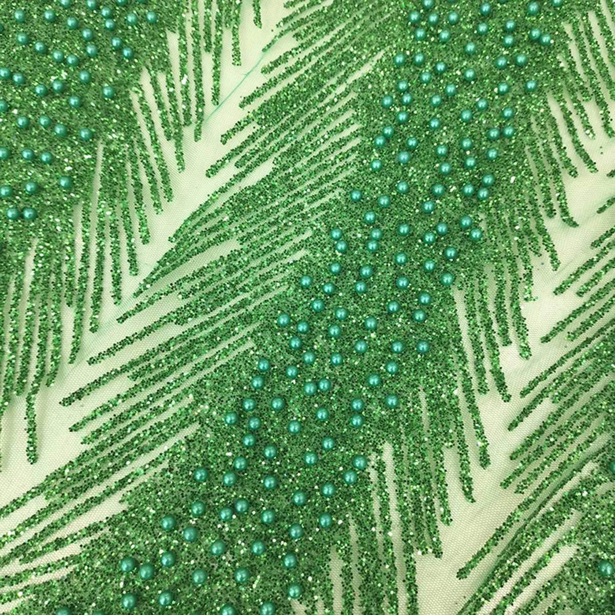 Wholesale Price Heavy Work-Craft Glue Glitter Green Beaded Tulle Fabrics Textile For Party Dress In Polyester Mesh Lace Material
Wholesale Price Heavy Work-Craft Glue Glitter Green Beaded Tulle Fabrics Textile For Party Dress In Polyester Mesh Lace Material
