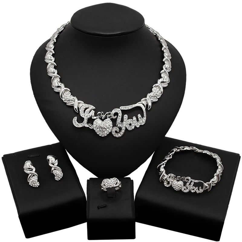 Big I Love You Hug and Kiss Xx Jewelry Set American Diamond Gold Plated Necklace Jewelry Set Valentine's Day Present X0008
Big I Love You Hug and Kiss Xx Jewelry Set American Diamond Gold Plated Necklace Jewelry Set Valentine's Day Present X0008