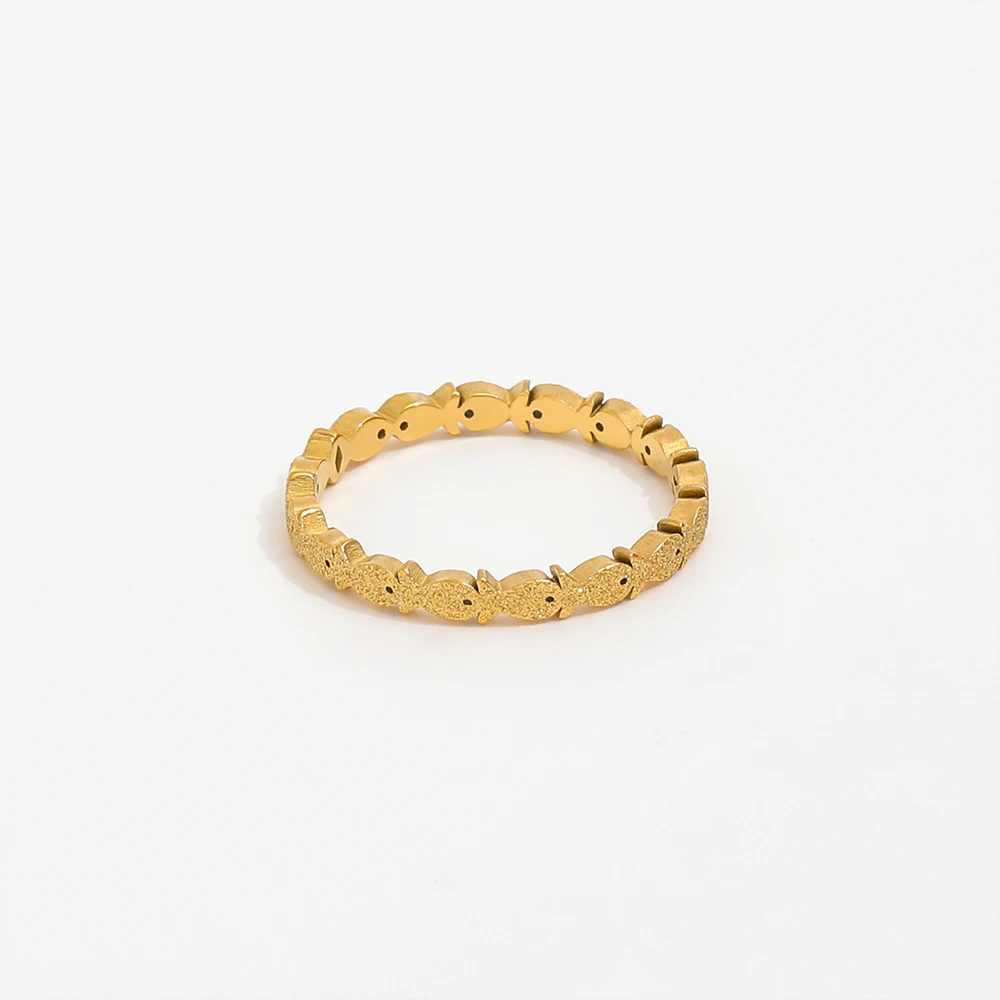 High End 18K Plain Gold Fish Kiss River Gold Rings Stainless Steel Trendy Gold Plated Jewelry
High End 18K Plain Gold Fish Kiss River Gold Rings Stainless Steel Trendy Gold Plated Jewelry