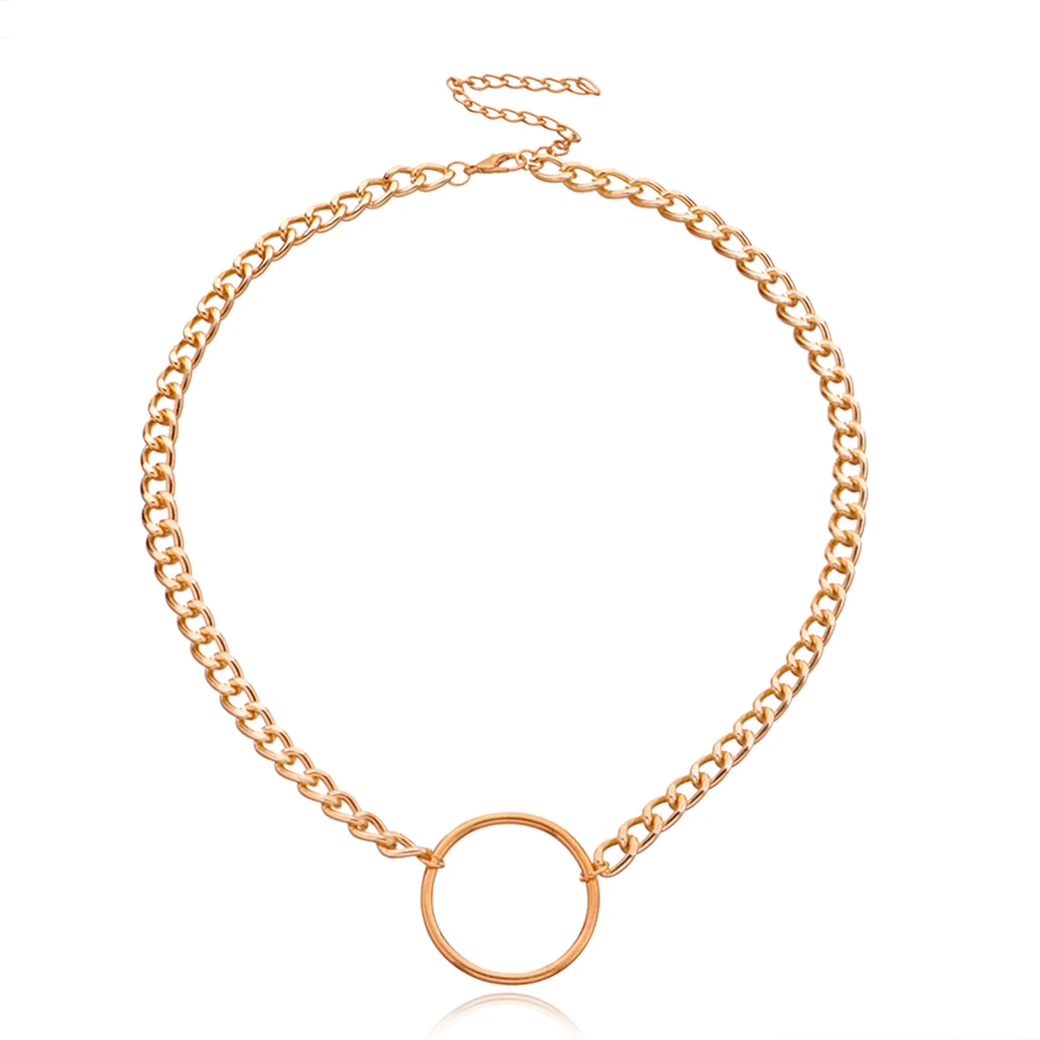 Wholesale Fashion Retro Punk Metal Circle Choker Necklace Hip Hop Simple Chunky Chain Necklace Silver Jewelry For Girl
Wholesale Fashion Retro Punk Metal Circle Choker Necklace Hip Hop Simple Chunky Chain Necklace Silver Jewelry For Girl