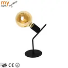 Amber Bulb Nordic Art Glass Ball Table Lamp For Living Room