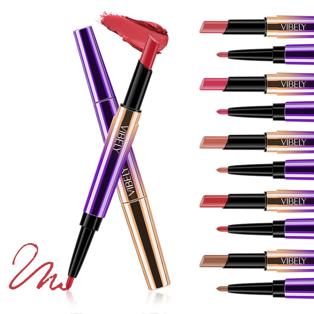 Wholesale Matte Liquid Lipstick Private Label Waterproof makeup 2 In 1 lip gloss and lip liner pencil
Wholesale Matte Liquid Lipstick Private Label Waterproof makeup 2 In 1 lip gloss and lip liner pencil