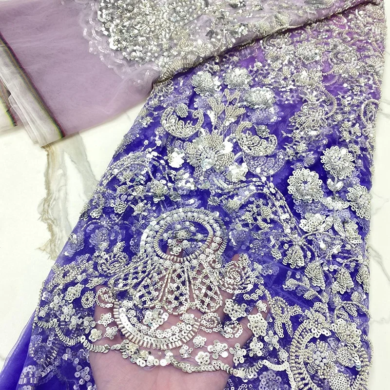 2021 New Design Organza Lace Fabrics with Sequins Beaded Lace Cloth Luxury in Stock
2021 New Design Organza Lace Fabrics with Sequins Beaded Lace Cloth Luxury in Stock