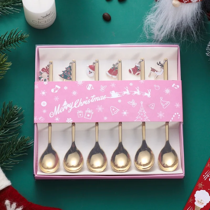 fashion cartoon coffee spoon stainless steel christmas spoon gift Christmas spoon set, Silver,gold
fashion cartoon coffee spoon stainless steel christmas spoon gift Christmas spoon set, Silver,gold