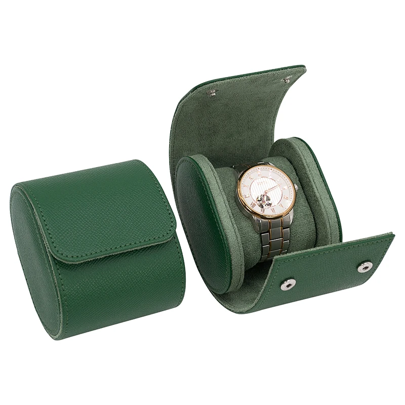Custom Travel Single Watch box Genuine Leather Mens Travel Watch Roll Case For Gift, Green/black
Custom Travel Single Watch box Genuine Leather Mens Travel Watch Roll Case For Gift, Green/black