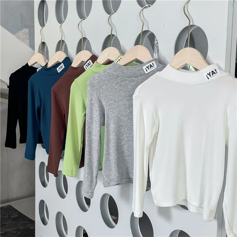 2021 New Fashion Winter Children Girl Turtleneck Letter Print Solid Long Sleeved Basic Shirt 1-6 Years, As photo
2021 New Fashion Winter Children Girl Turtleneck Letter Print Solid Long Sleeved Basic Shirt 1-6 Years, As photo