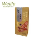 Custom Printed White/ Brown Kraft Paper Stand up Bag with Perforation Line for Snack & Chocolate