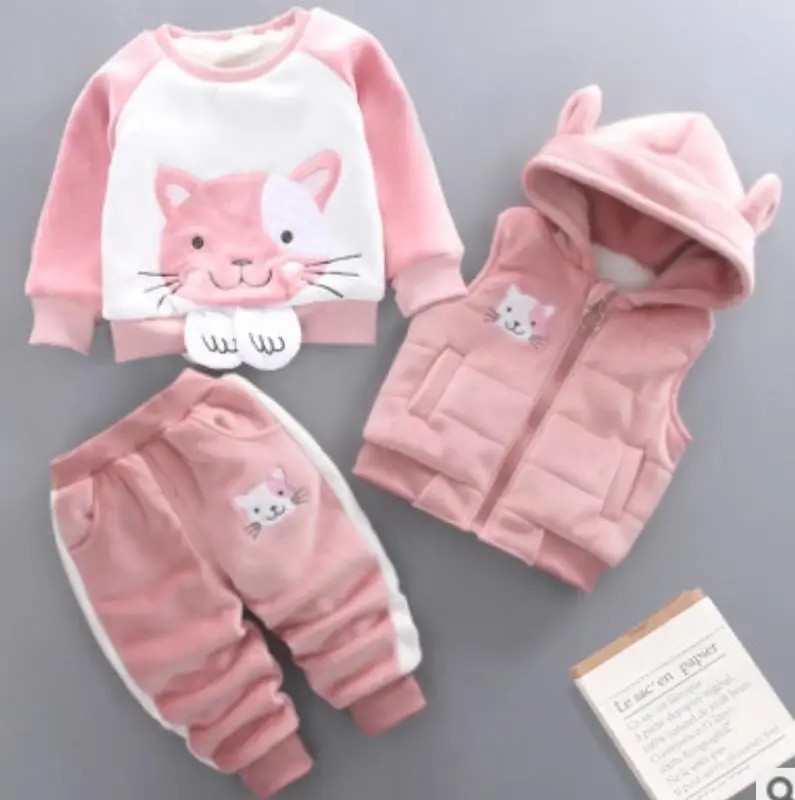 2022 amazon hot winter wool filling warm comfortable outfits 3 piece pullover+hoody vest+pants cute wholesale baby clothing set, White /black/blue
2022 amazon hot winter wool filling warm comfortable outfits 3 piece pullover+hoody vest+pants cute wholesale baby clothing set, White /black/blue