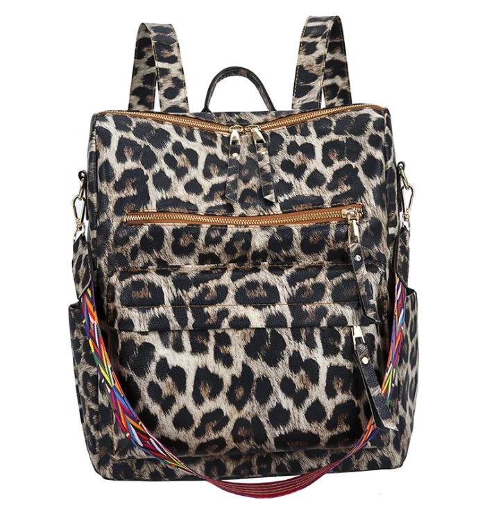 In stock women PU leather stylish cheap Fashionableleopard backpack, Customized color
In stock women PU leather stylish cheap Fashionableleopard backpack, Customized color
