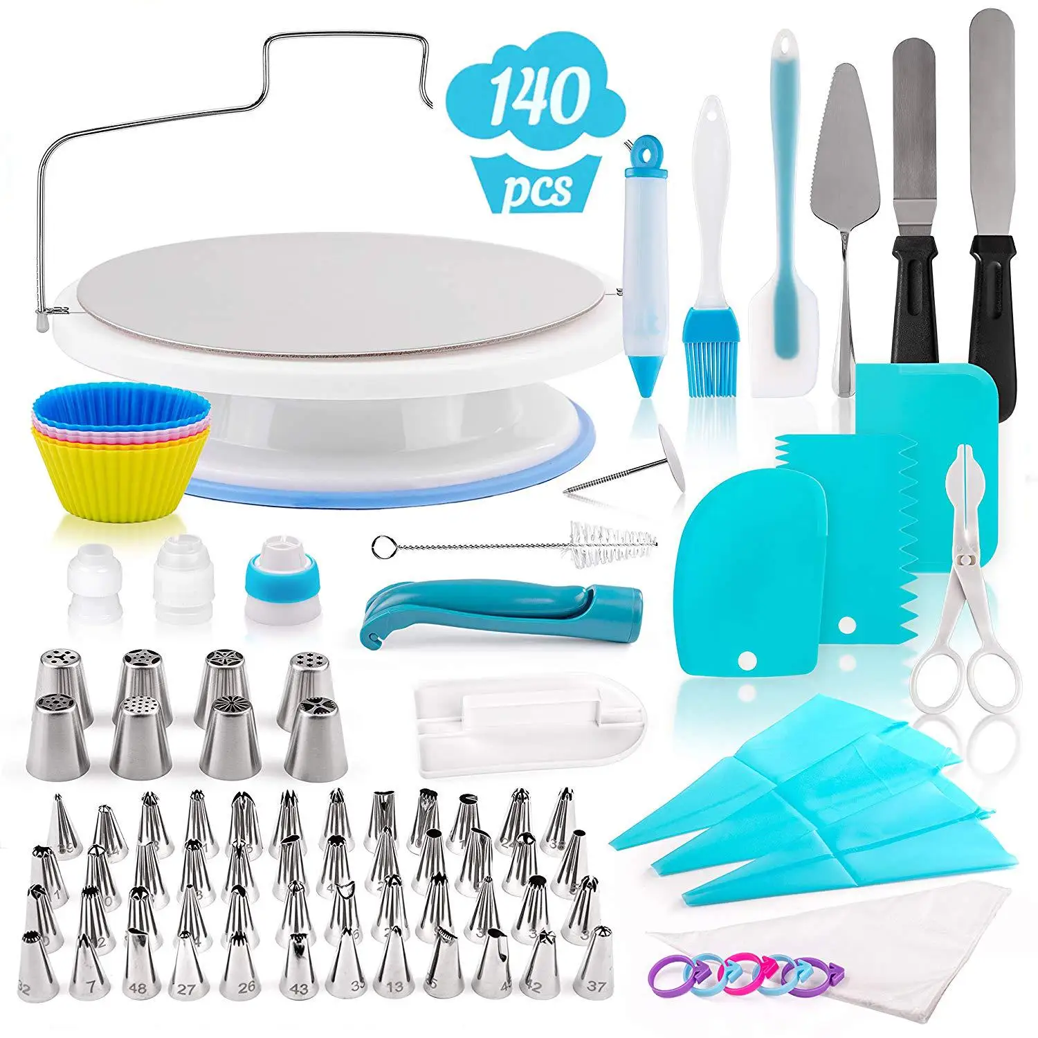 140pcs cake decorating tools kit sugar craft cake decoration supplies fondant cake decorating tools pastry baking utensils, Picture
140pcs cake decorating tools kit sugar craft cake decoration supplies fondant cake decorating tools pastry baking utensils, Picture