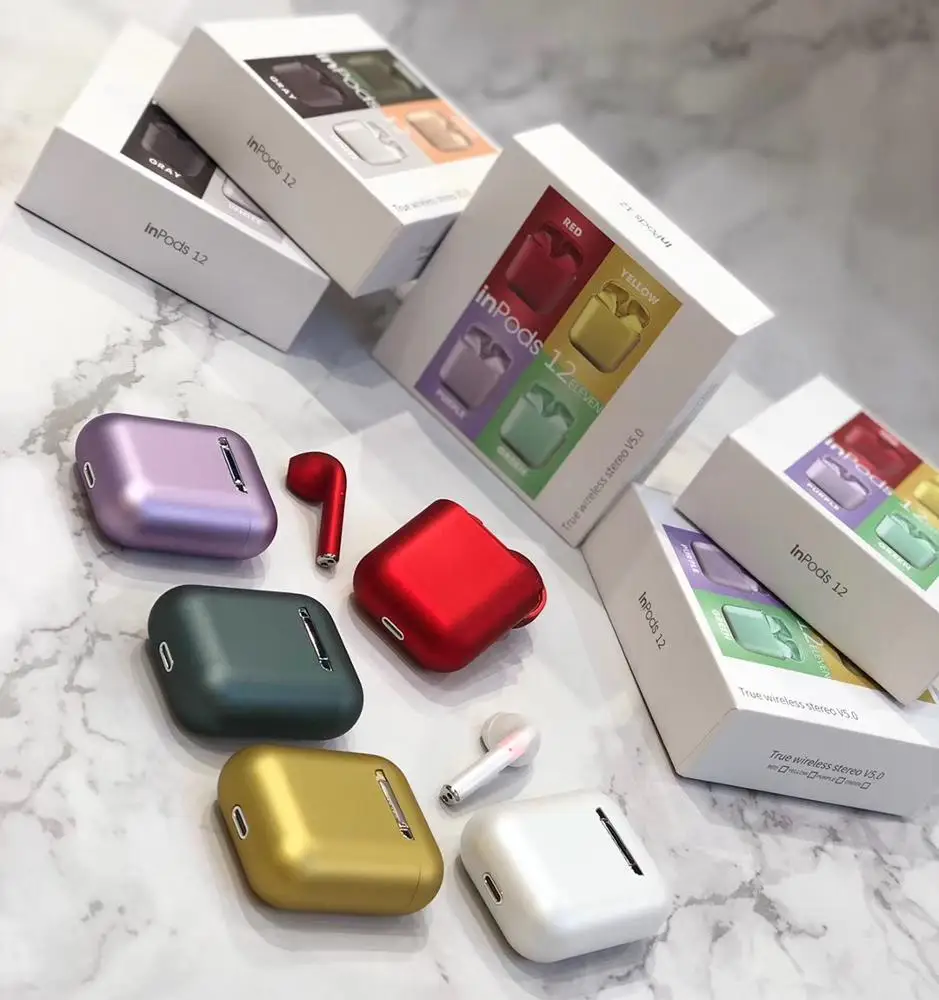 Hot Color Metal sensation TWS inpods12 Wireless earphone in ear Touch Control Headphone 5.0 Stereo headset touch control
Hot Color Metal sensation TWS inpods12 Wireless earphone in ear Touch Control Headphone 5.0 Stereo headset touch control