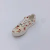 Latest Girls Canvas Print Shoes Fashion Flower Printing Ankle Women'S Flats-Shoes