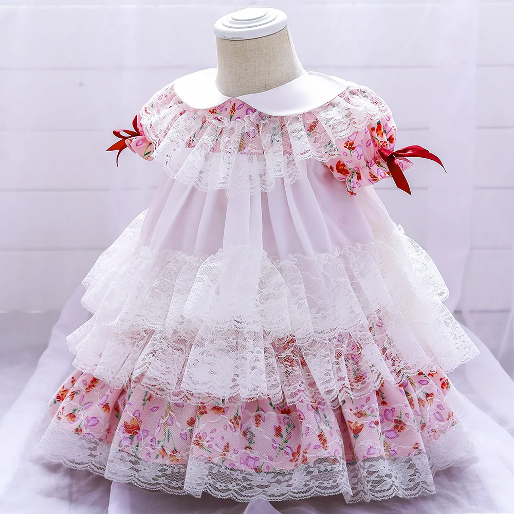 Infant Baby Dresses Spanish Girls Dress Flower Floral Pink Vintage Kids Clothing Children Long Sleeve Fall Lolita Dresses
Infant Baby Dresses Spanish Girls Dress Flower Floral Pink Vintage Kids Clothing Children Long Sleeve Fall Lolita Dresses
