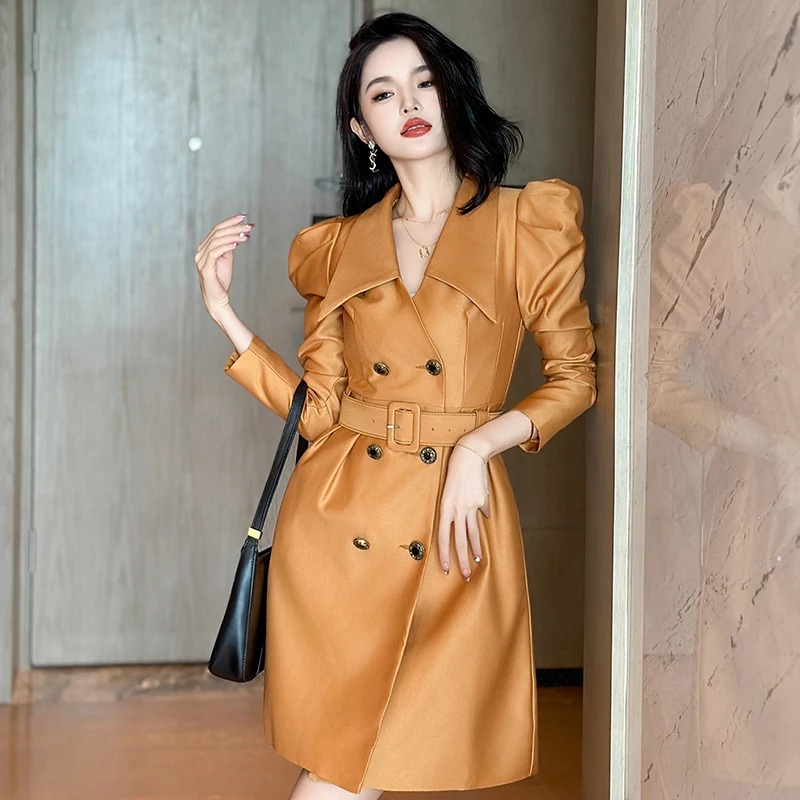 ZYHT 10219 Autumn New Lapel Waist Double-breasted A-line Suit Dress Fashion Solid Woven Belted Blazer Dresses Lady
ZYHT 10219 Autumn New Lapel Waist Double-breasted A-line Suit Dress Fashion Solid Woven Belted Blazer Dresses Lady