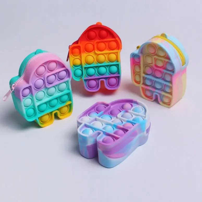 Amazon Hot Selling High Quality Silicone Rainbow Spacemen Small Pop Fidget Toy Coin Purse&Coin Pouch, Picture shows
Amazon Hot Selling High Quality Silicone Rainbow Spacemen Small Pop Fidget Toy Coin Purse&Coin Pouch, Picture shows