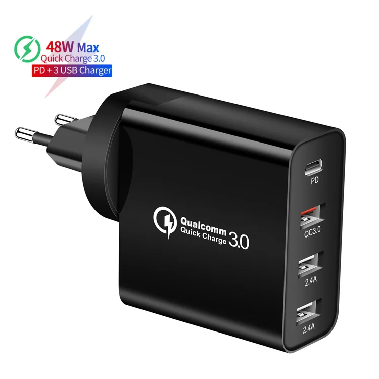 Universal 48W PD USB Travel Charger Adapter Wall Portable EU Plug Mobile Phone Smart Charger for iPhone 13 12 Max X iPad Tablet
Universal 48W PD USB Travel Charger Adapter Wall Portable EU Plug Mobile Phone Smart Charger for iPhone 13 12 Max X iPad Tablet