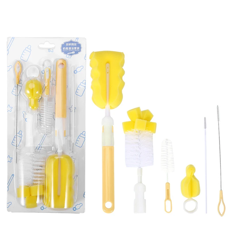 Baby Bottle Pacifier Brush Straw Brush Six-piece Blister Box Packaging Sponge Cup Brush Set, Picture
Baby Bottle Pacifier Brush Straw Brush Six-piece Blister Box Packaging Sponge Cup Brush Set, Picture