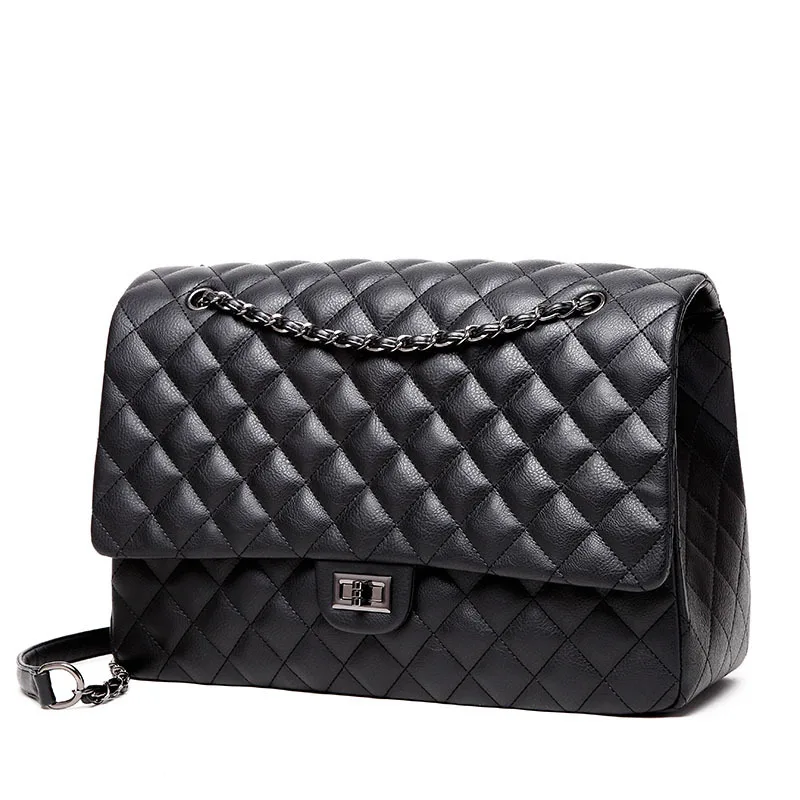 Hot selling high quality black large oversize travel bags woman fashionable chain purse new designer luxury bags women handbags
Hot selling high quality black large oversize travel bags woman fashionable chain purse new designer luxury bags women handbags