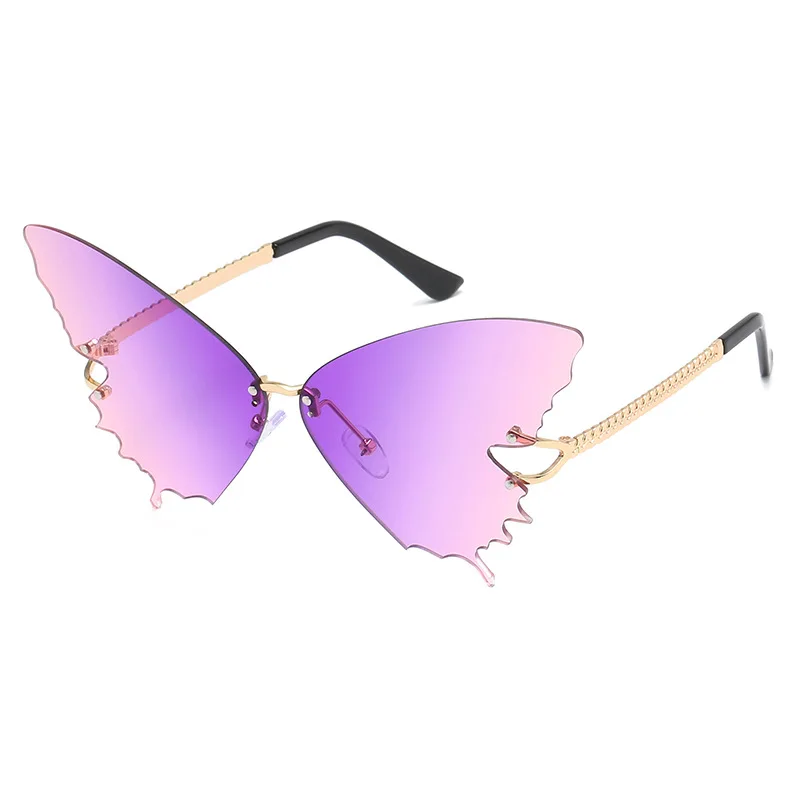 New model fashion rimless butterfly sunglasses trendy women lady shades, 6 colors in stock
New model fashion rimless butterfly sunglasses trendy women lady shades, 6 colors in stock