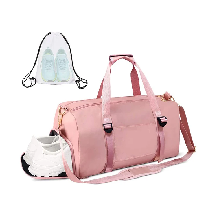 Sports bag gym with extra drawstring backpack portable fitness pink bags, Customizable
Sports bag gym with extra drawstring backpack portable fitness pink bags, Customizable