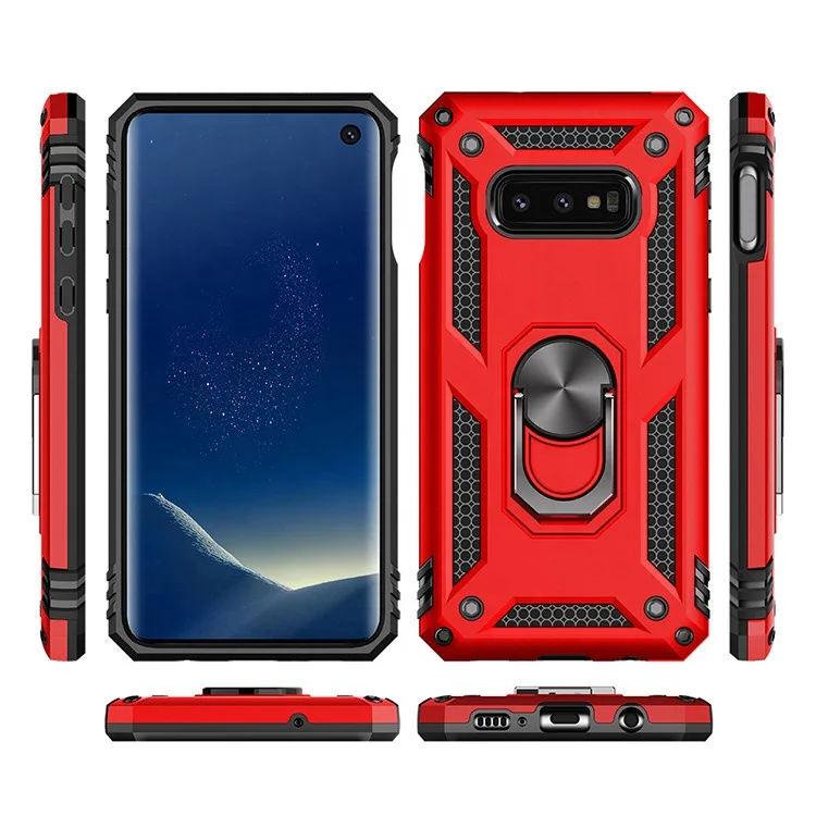 Shockproof Ring Holder Case For Samsung Galaxy s10 e Cover with Kickstand, Multi-color, can be customized
Shockproof Ring Holder Case For Samsung Galaxy s10 e Cover with Kickstand, Multi-color, can be customized
