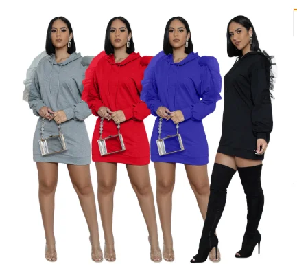 2021 Fashion Hoody Sweater Dress Letter Print Casual Sweater Dress With Hoodie Plus Size Pullover Sweatshirt Dress Women 5XL, As pictures
2021 Fashion Hoody Sweater Dress Letter Print Casual Sweater Dress With Hoodie Plus Size Pullover Sweatshirt Dress Women 5XL, As pictures