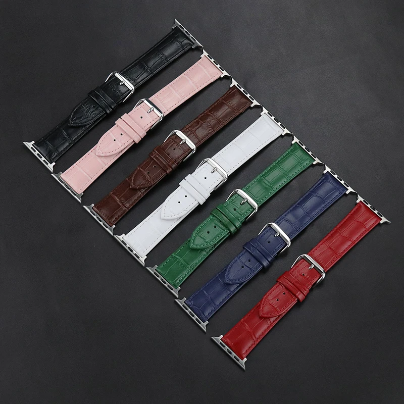 Genuine Leather Band Loop Strap For Apple Watch 4 3 2 1 38mm 40mm Men black Leather Watch Band for iwatch 5 44mm 42mm bracelet
Genuine Leather Band Loop Strap For Apple Watch 4 3 2 1 38mm 40mm Men black Leather Watch Band for iwatch 5 44mm 42mm bracelet