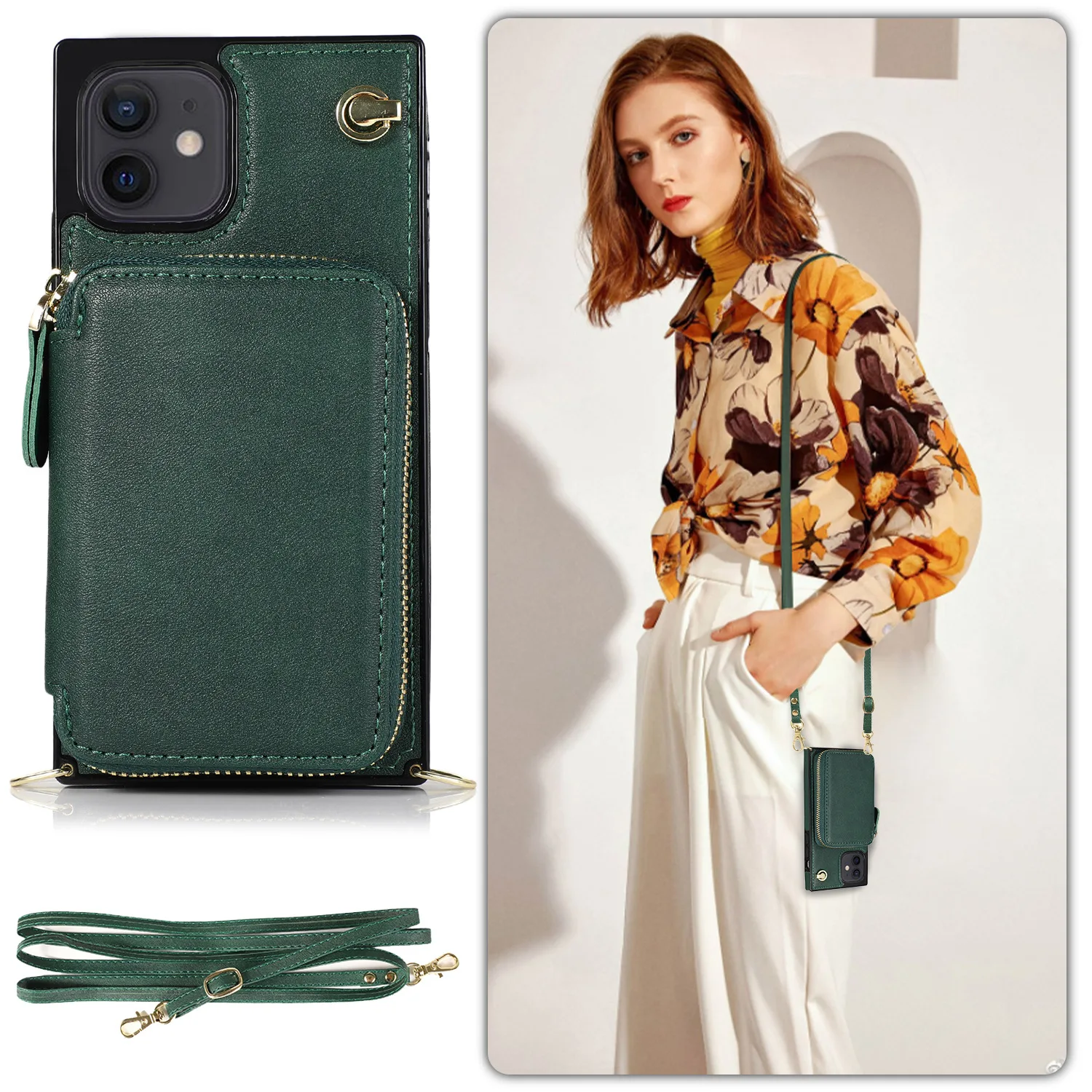 Luxury Leather Wallet Necklace Crossbody Mobile Cell Phone Case With Card Slot For iPhone 12 11 Pro Max X XS Max 6 7 8, Multi
Luxury Leather Wallet Necklace Crossbody Mobile Cell Phone Case With Card Slot For iPhone 12 11 Pro Max X XS Max 6 7 8, Multi