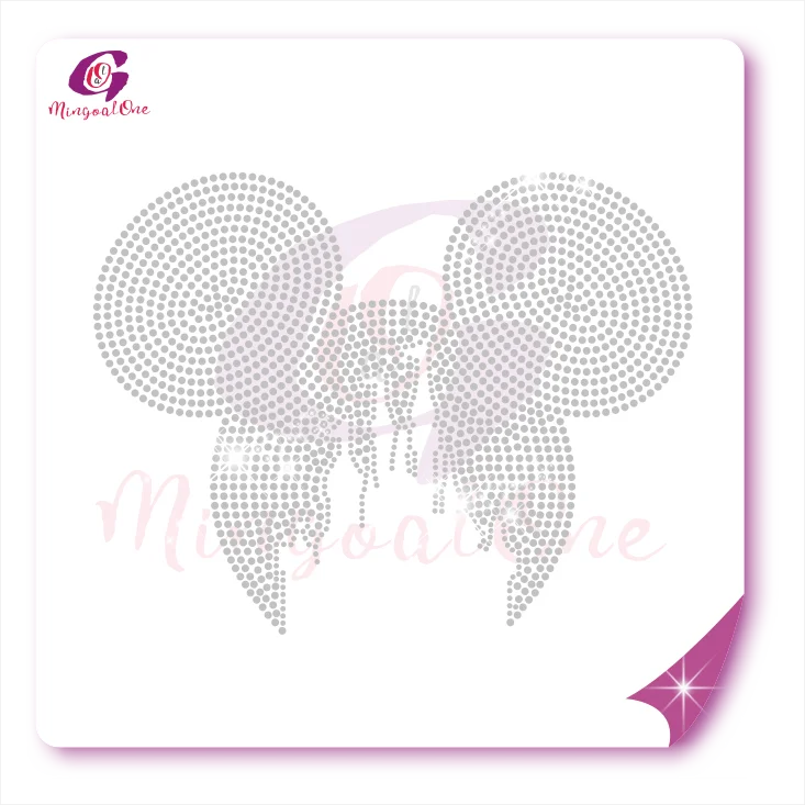 Top selling crystal mickey head rhinestone transfer design for girl clothing, Select from color chart
Top selling crystal mickey head rhinestone transfer design for girl clothing, Select from color chart
