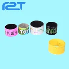 Cheap rubber hand bands charm slap bracelets silicon slap wristband
