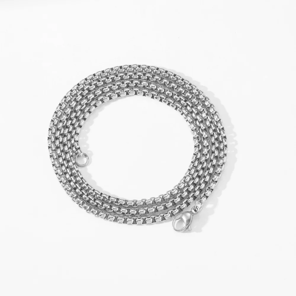 18K Gold PVD Plated 3mm Square Pearl Long Chain Link Stainless Steel Necklace Chain For Jewelry
18K Gold PVD Plated 3mm Square Pearl Long Chain Link Stainless Steel Necklace Chain For Jewelry