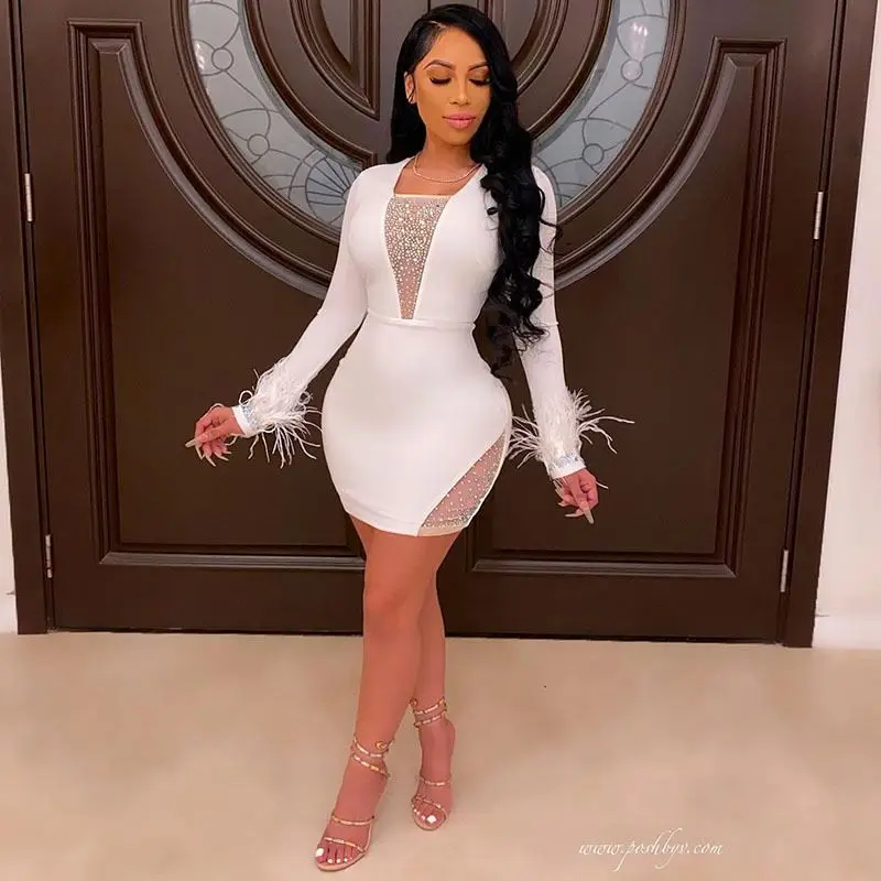 Women Party Evening Dress 2022 Sequined Sexy long sleeve hollow out feather dresses charming night maxi dress
Women Party Evening Dress 2022 Sequined Sexy long sleeve hollow out feather dresses charming night maxi dress