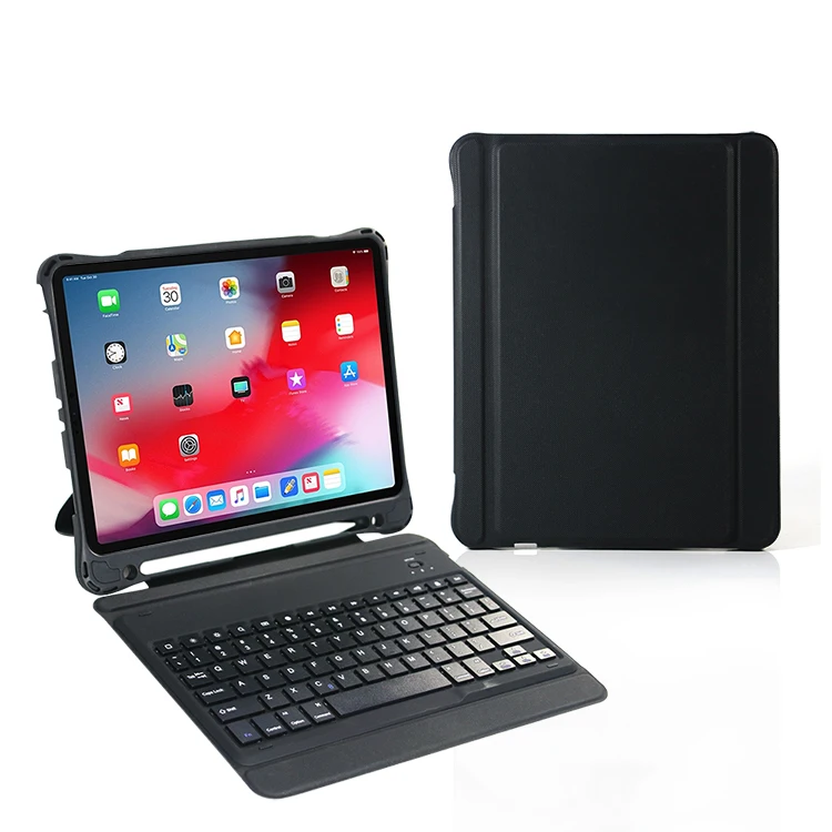 High Quality PU Leather Tablet Protective Wireless Keyboard Case for iPad Pro 12.9, Black
High Quality PU Leather Tablet Protective Wireless Keyboard Case for iPad Pro 12.9, Black