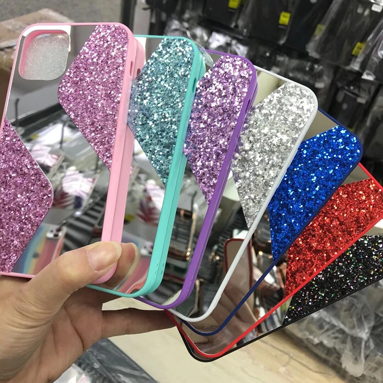 Girl Fashion Glitter Mirror Phone Case 2 in 1 Mobile Cover for iPhone 13 Pro Max TPU Cell Phone Cases For iPhone 13 Pro Max Case
Girl Fashion Glitter Mirror Phone Case 2 in 1 Mobile Cover for iPhone 13 Pro Max TPU Cell Phone Cases For iPhone 13 Pro Max Case