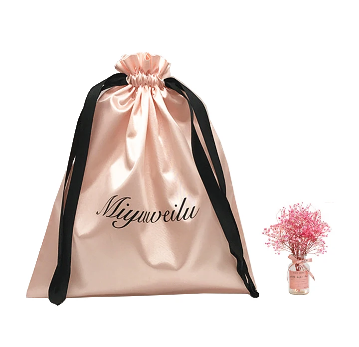 Recyclable Customized Brand Logo Size Soft Dust Satin Bag For Hair extensionJewelry Gift Eyelash Shoe Drawstring Pouches
Recyclable Customized Brand Logo Size Soft Dust Satin Bag For Hair extensionJewelry Gift Eyelash Shoe Drawstring Pouches