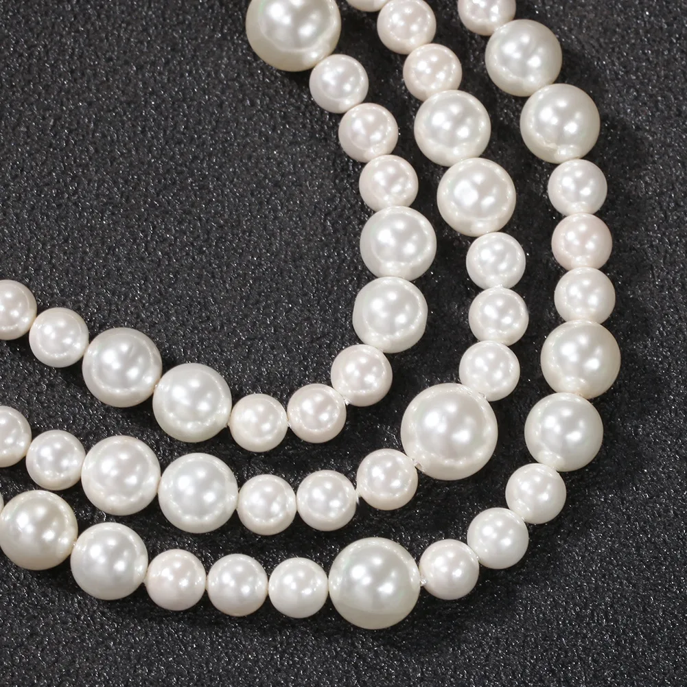 Simple Jewelry Choker Pearl Necklace 6mm 8mm 10mm Elegant White Pearl Necklace Chain
Simple Jewelry Choker Pearl Necklace 6mm 8mm 10mm Elegant White Pearl Necklace Chain