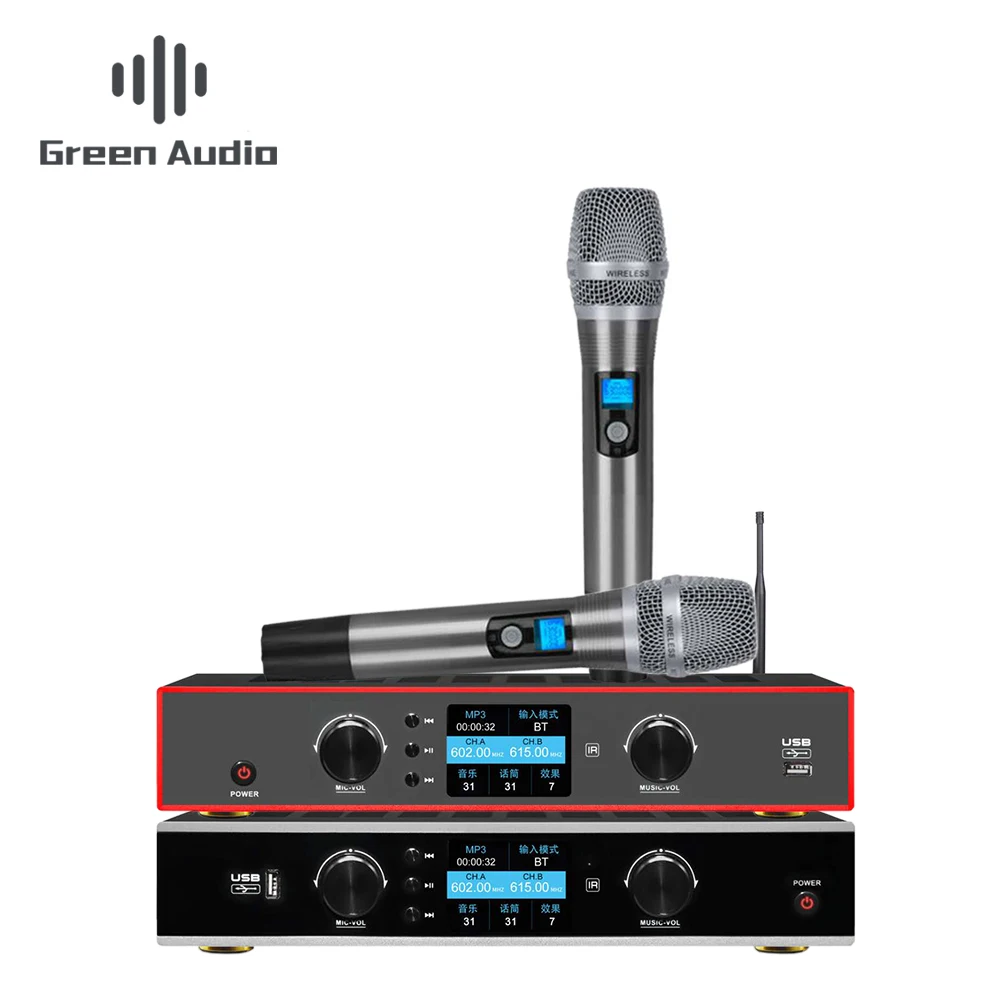 GAW-L610 Professional Powerful Amplifier Effector wireless microphone with power amplifier 3 in 1 wireless mic kit for Karaoke
GAW-L610 Professional Powerful Amplifier Effector wireless microphone with power amplifier 3 in 1 wireless mic kit for Karaoke