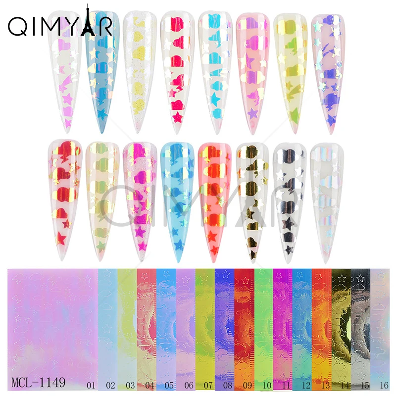 Wholesale Magic Color Cloud Nail Art Paper Sticker Decorative Nail Stickers for girl, 16 colors/bag
Wholesale Magic Color Cloud Nail Art Paper Sticker Decorative Nail Stickers for girl, 16 colors/bag