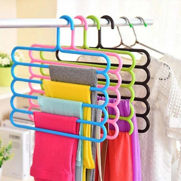 5 Layer Non-Slip Multi-Functional Multi Layer Plastic Trousers Clothes Hanger Belt Towel Holder Magic Clothes Storage Rack, Blue / grey / white / pink/yellow
5 Layer Non-Slip Multi-Functional Multi Layer Plastic Trousers Clothes Hanger Belt Towel Holder Magic Clothes Storage Rack, Blue / grey / white / pink/yellow